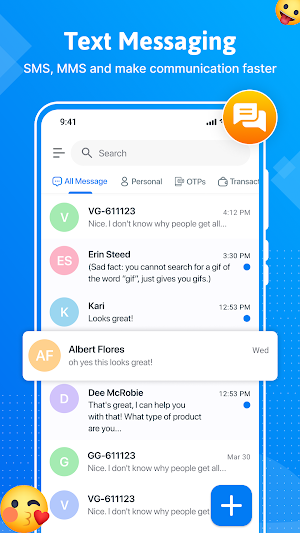 Messages - Text SMS App Screenshot 1