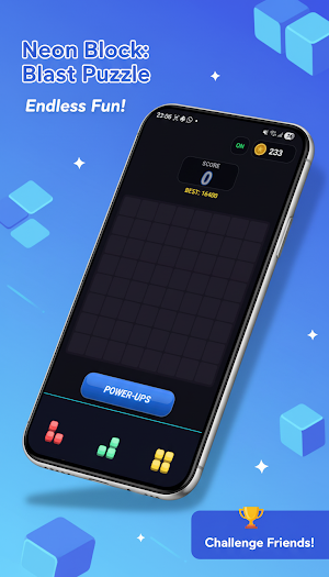 Neon Block: Blast Puzzle Screenshot 0