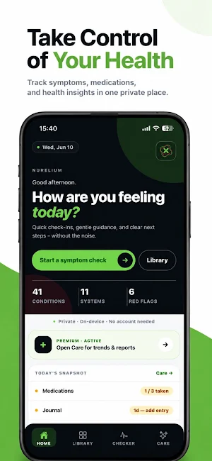 Nurelium: Symptom Tracker Screenshot 0