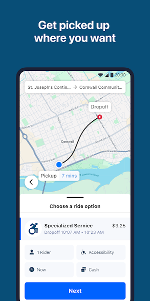 Cornwall Transit - Booking Screenshot 1