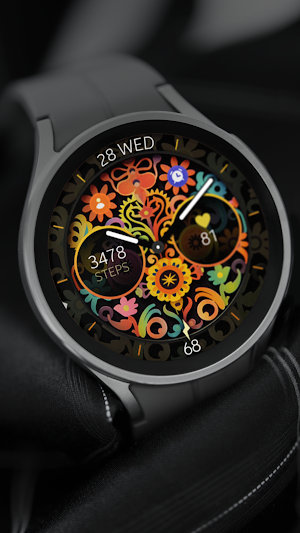 Papel picado analog watch face Screenshot 2