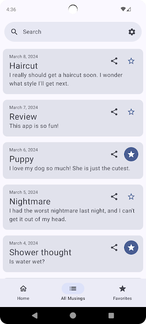 Musings Screenshot 1