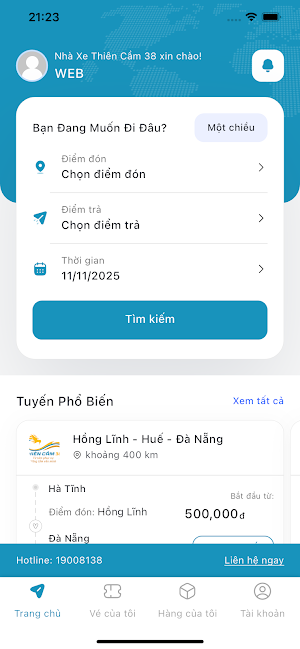 Nhà Xe Thiên Cầm 38 Screenshot 0