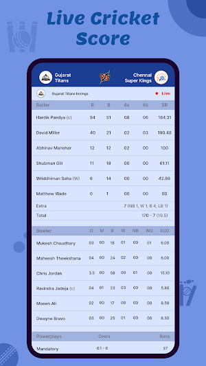 Live Cricket Score Screenshot 3