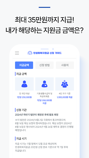 민생회복지원금 신청 가이드 - 민생지원금, 조건 Screenshot 2