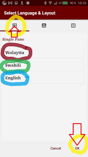 Wolaytta with Swahili English Screenshot 2