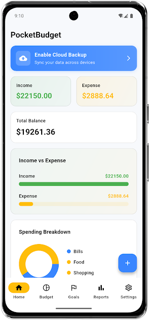 PocketBudget - Finance Tracker Screenshot 0