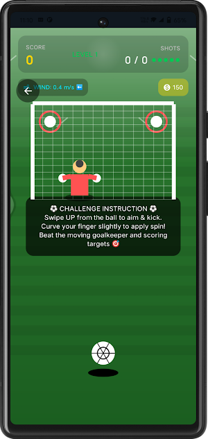 Soccer Goal Shot Screenshot 1