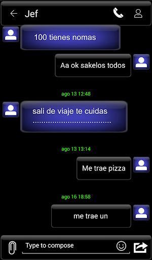 THEME FOR GO SMS BLACK STORM Screenshot 0