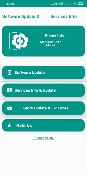 Software Update Services Info Screenshot 1