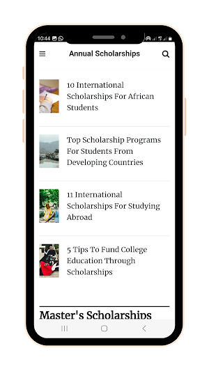 Annual Scholarships Screenshot 2