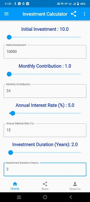 Investment Calculator Screenshot 2