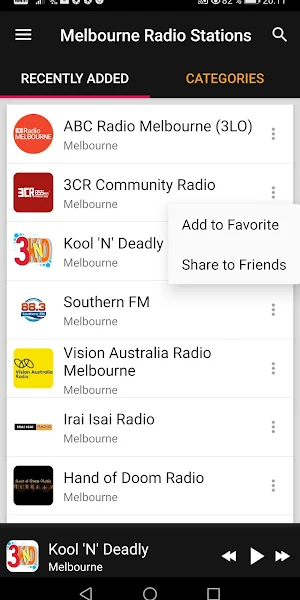 Melbourne Radio Stations Screenshot 1