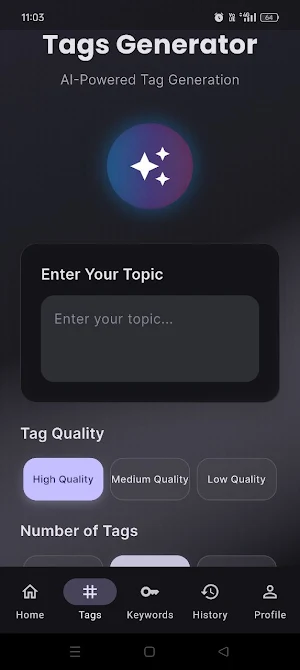 Tags Generator Screenshot 1