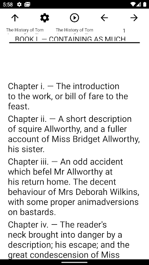 Book, The History of Tom Jones, a Foundling Screenshot 1