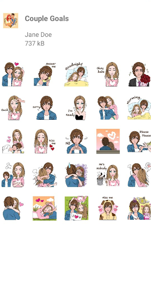Couple Goals Stickers Screenshot 0