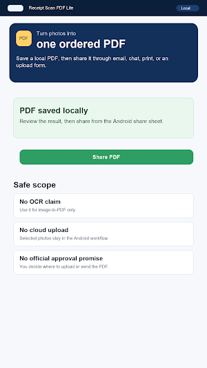 Receipt Scan PDF Lite Screenshot 3