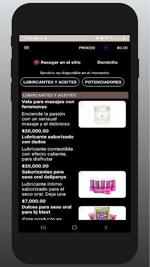 Pandora Erotic Shop Screenshot 1