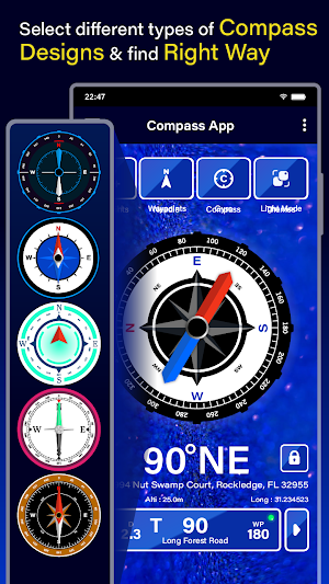 Locked Location Path Compass Screenshot 1