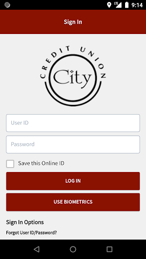 City Credit Union Mobile Banki Screenshot 1