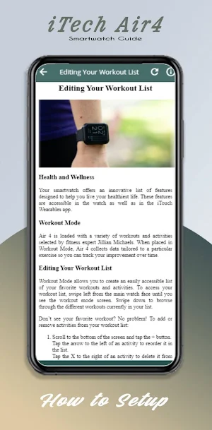iTouch air 4 SmartWatch Guide Screenshot 2