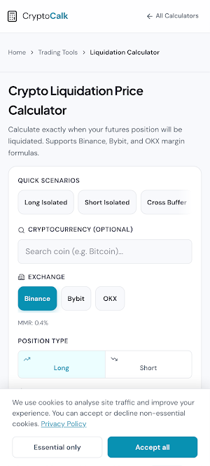 CryptoCalk: Crypto Calculator Screenshot 1