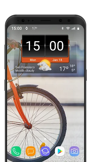 3D Flip Clock Theme Pack 01 Screenshot 1