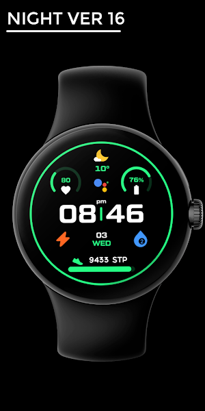Night ver 16 - watch face Screenshot 0
