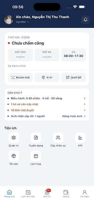 myHRM - Chấm công, Tính lương Screenshot 0