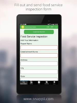 Food Service Inspection Screenshot 1