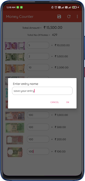 Money Counter Screenshot 2