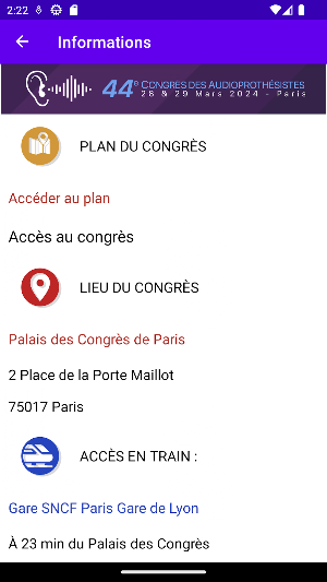 Congrès des Audioprothésistes Screenshot 1