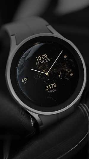 Earth analog watch face Screenshot 3
