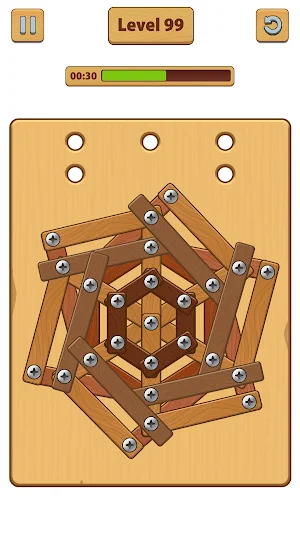 Nuts Bolts ASMR - Wood Nuts Screenshot 3