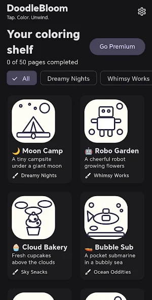 Doodle Colors :Simple Coloring Screenshot 1