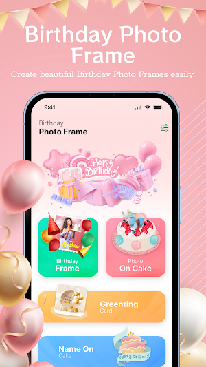 Birthday Photo Frame Maker Screenshot 0