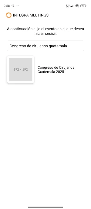 Integra Meetings Check-in Screenshot 0