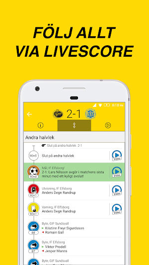 IF Elfsborg Live Screenshot 2