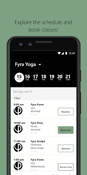 Fyra Yoga Screenshot 2