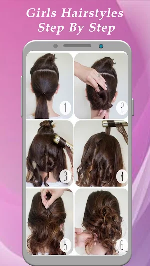 Girls Hairstyles Step By Step Screenshot 2