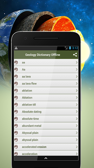 Geology Dictionary Offline Screenshot 1