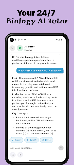 Biology AI: Homework Helper ® Screenshot 2