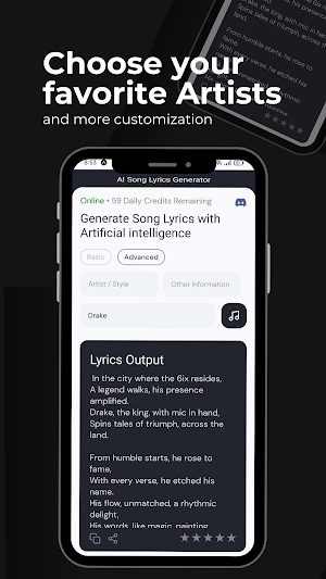 AI Song Lyrics Generator Screenshot 1