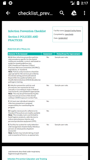 CDC DentalCheck Screenshot 3