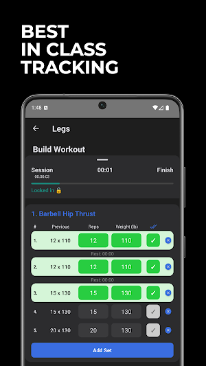 PumpX: Weight Lifting Tracker Screenshot 1