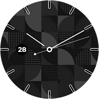 black and white watch minimal