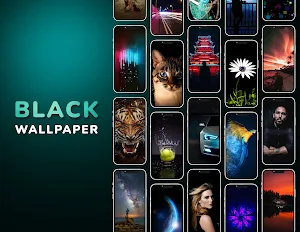 Black Wallpapers 4K Live Dark Screenshot 0