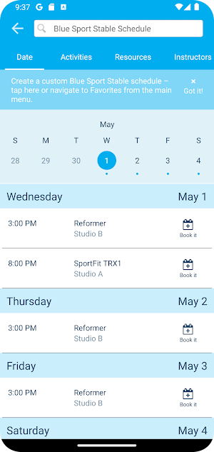 Blue Sport Stable Screenshot 2
