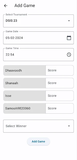 Score Manager Screenshot 1