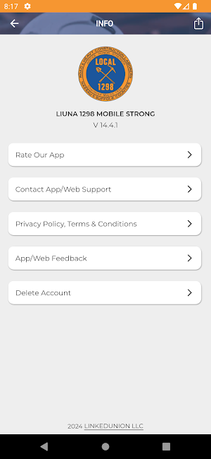 LiUNA 1298 Screenshot 3